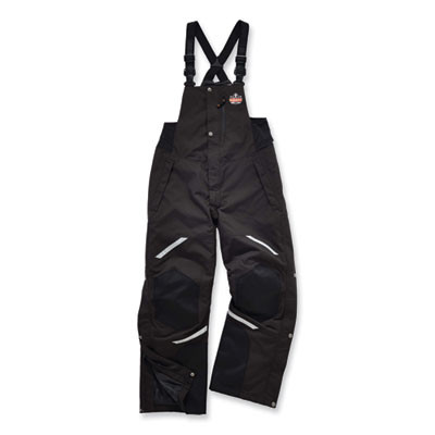 N-Ferno 6471 Thermal Bibs With 500D Nylon Shell, X-Large, Black