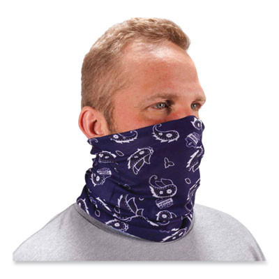 Chill-Its 6485 Multi-Band, Polyester, One Size Fits Most, Navy Western