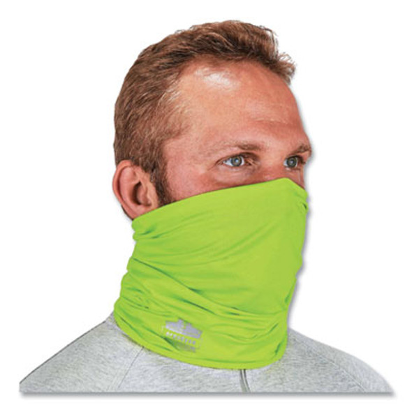 Chill-Its 6487 Cooling Performance Knit Multi-Band, Polyester/Spandex, One Size Fits Most, Hi-Vis Lime
