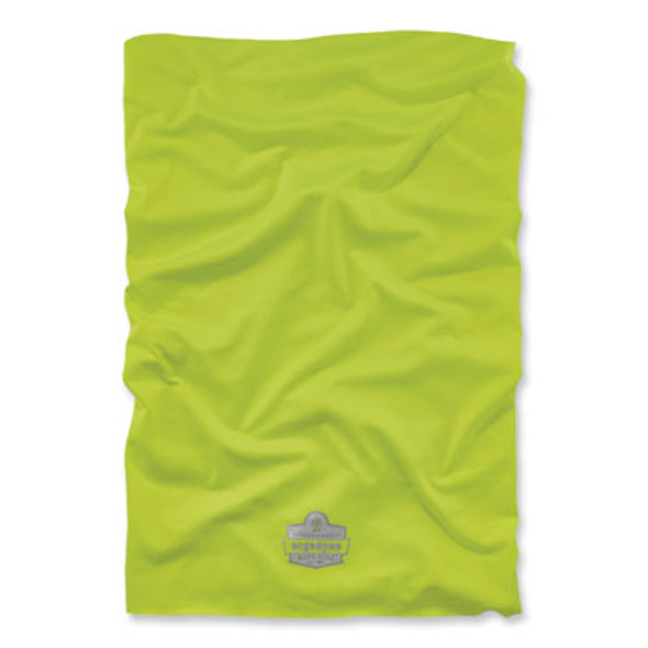 Chill-Its 6487 Cooling Performance Knit Multi-Band, Polyester/Spandex, One Size Fits Most, Hi-Vis Lime