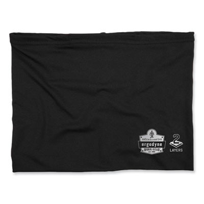 Chill-Its 6489 2-Layer Cooling Performance Knit Multi-Band, Polyester/Spandex, Small/Medium, Black