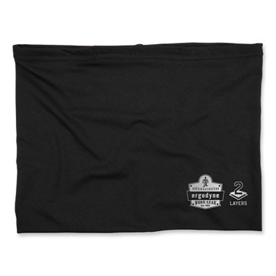 Chill-Its 6489 2-Layer Cooling Performance Knit Multi-Band, Polyester/Spandex, Large/X-Large, Black