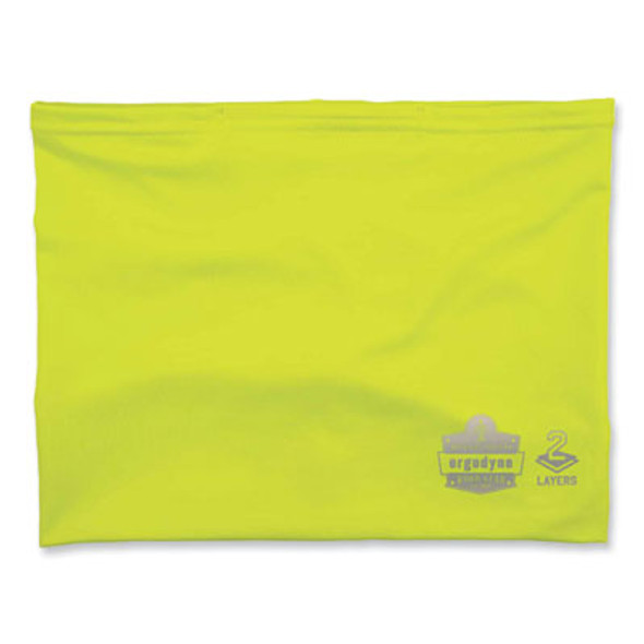 Chill-Its 6489 2-Layer Cooling Performance Knit Multi-Band, Polyester/Spandex, Large/X-Large, Hi-Vis Lime