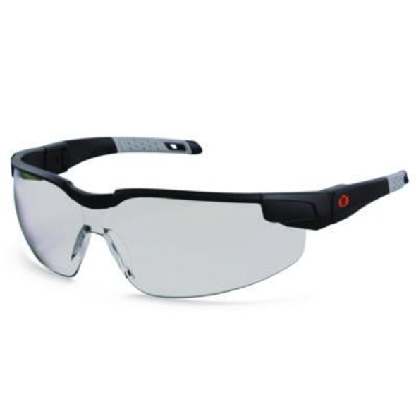 Skullerz Dellenger Anti-Fog Safety Glasses With Adjustable Temples,Black Nylon Impact Frame,Indoor/Outdoor Polycarbonate Lens