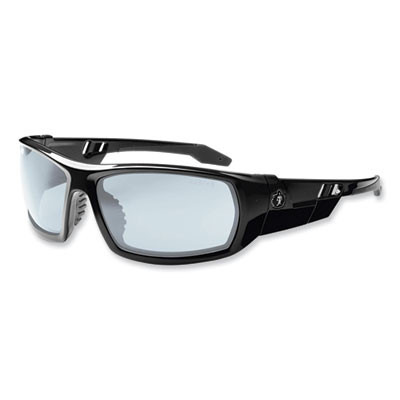 Skullerz Odin Safety Glasses, Fog-Off Technology, Black Full Frame, Clear Dual I/O Lens