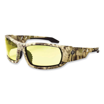 Skullerz Odin Safety Glasses, Kryptek Highlander Full Frame, Yellow Dual Lens