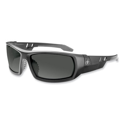 Skullerz Odin Safety Glasses, Fog-Off Technology, Matte Black Full Frame, Smoke Dual Lens