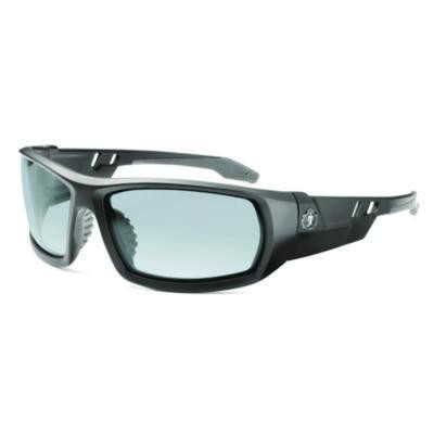 Skullerz Odin Anti-Scratch Enhanced Anti-Fog Safety Glasses, Matte Black Full Frame, Clear Dual I/O Lens