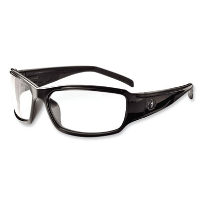 Skullerz Thor Safety Glasses, Black Full Frame, Clear Dual Anti-Fog Lens