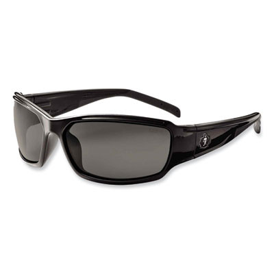 Skullerz Thor Safety Glasses, Black Full Frame, Smoke Dual Lens