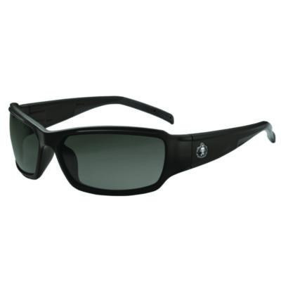 Skullerz Thor Anti-Scratch Enhanced Anti-Fog Safety Glasses, Matte Black Full Frame, Smoke Dual Lens
