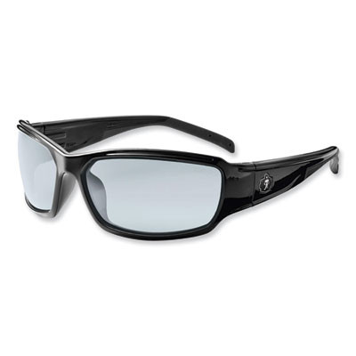 Skullerz Thor Safety Glasses, Black Full Frame, Clear Dual I/O Lens