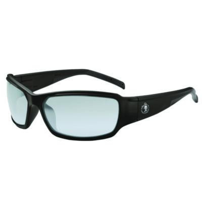 Skullerz Thor Anti-Scratch Enhanced Anti-Fog Safety Glasses, Matte Black Full Frame, Clear Dual I/O Lens