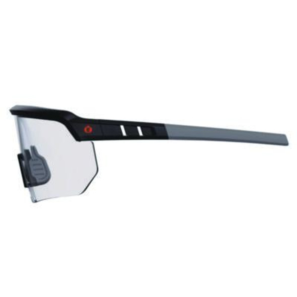 Skullerz Aegir Safety Glasses, Matte Black Nylon Impact Frame, Clear Polycarbonate Lens