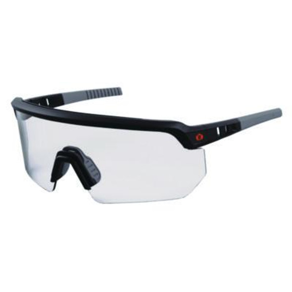 Skullerz Aegir Safety Glasses, Matte Black Nylon Impact Frame, Clear Polycarbonate Lens