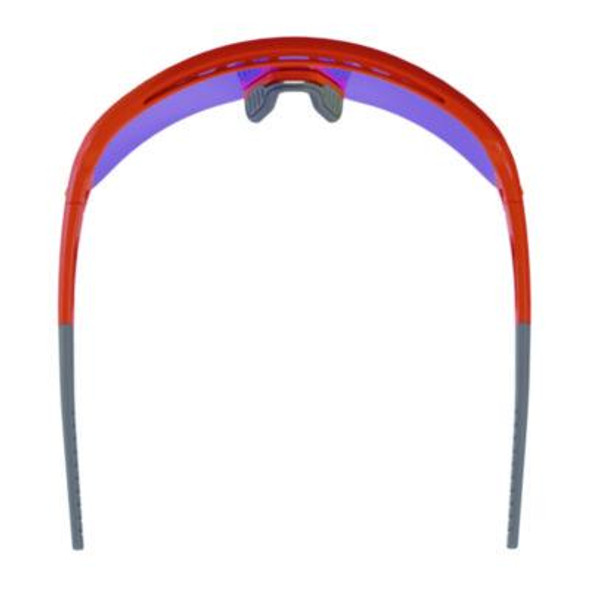 Skullerz Aegir Safety Glasses, Mirrored Lenses, Orange Nylon Impact Frame, Purple Mirror Polycarbonate Lens