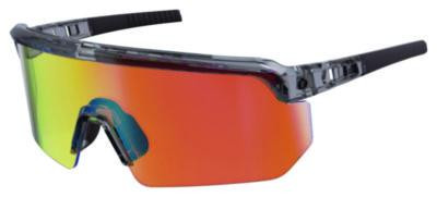 Skullerz Aegir Anti-Scratch Enhanced Anti-Fog Safety Glasses, Clear Smoke Half Frame, Polarized Mirrored Orange Single Lens