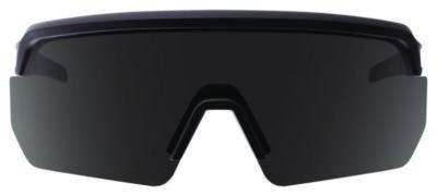 Skullerz Aegir Anti-Scratch Enhanced Anti-Fog Safety Glasses, Matte Black Half Frame, Polarized Smoke Single Lens