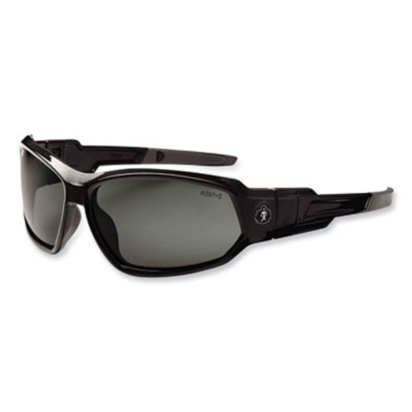 Skullerz Loki Safety Glasses/Goggles, Black Nylon Impact Frame,Polarized Smoke Polycarbonate Lens