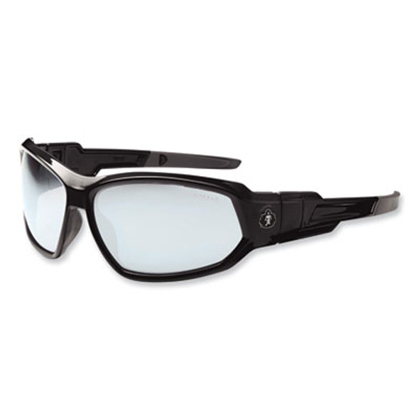Skullerz Loki Safety Glasses/Goggles, Black Nylon Impact Frame, Antifog Indoor/Outdoor Polycarbonate Lens
