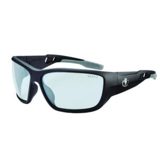 Skullerz Baldr Anti-Scratch/Anti-Fog Safety Glasses, Matte Black Nylon Impact Frame, Indoor/Outdoor Polycarbonate Lens