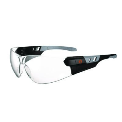 Skullerz Saga Anti-Scratch Enhanced Anti-Fog Safety Glasses, Frameless, Clear Single Lens