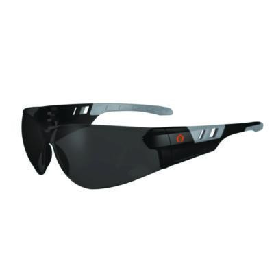 Skullerz Saga Anti-Scratch Enhanced Anti-Fog Safety Glasses, Frameless, Smoke Single Lens