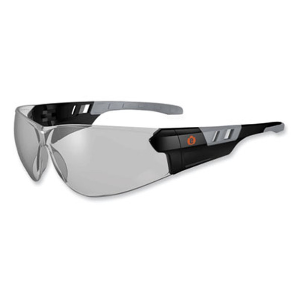 Skullerz Saga Frameless Safety Glasses, Black Nylon Impact Frame, Anti-Fog Indoor/Outdoor Polycarbonate Lens