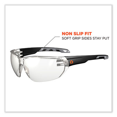 Skullerz Vali Frameless Safety Glasses, Fog-Off Technology, Frameless, Clear Single I/O Lens