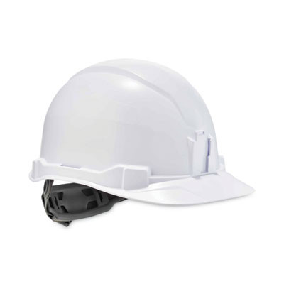 Skullerz 8970 Class E Hard Hat Cap Style, 4-Point Standard Ratchet Suspension, One Size Fits Most (6.5 To 8), White