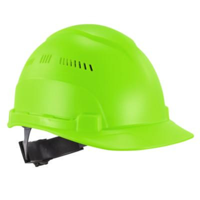 Skullerz 8966 Class C Lightweight Cap-Style Hard Hat With Adjustable Venting, 6-Point Ratchet, One Size Fits Most, Lime