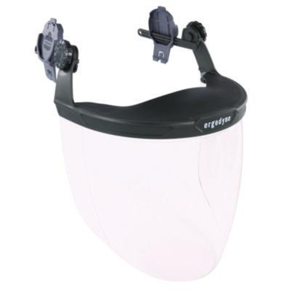 Skullerz 8994 Anti-Scratch/Anti-Fog Hard Hat Face Shield, Cap-Style/Safety Helmet Adapter, Clear Lens