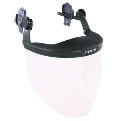 Skullerz 8994 Anti-Scratch/Anti-Fog Hard Hat Face Shield, Cap-Style/Safety Helmet Adapter, Clear Lens