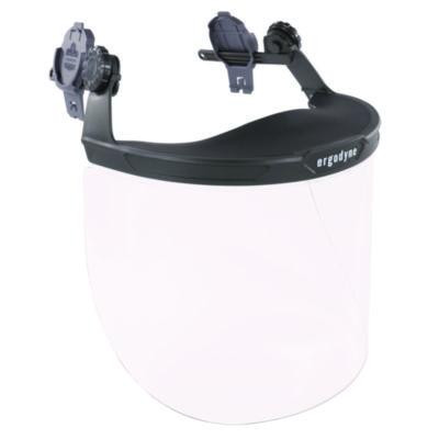 Skullerz 8995 Anti-Scratch And Anti-Fog Hard Hat Face Shield With Adapter For Full Brim, Clear Lens