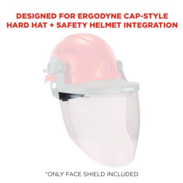 Skullerz 8997 Anti-Scratch/Anti-Fog Face Shield Replacement, Cap-Style/Safety Helmet, Clear Lens