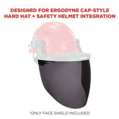 Skullerz 8997 Anti-Scratch/Anti-Fog Face Shield Replacement, Cap-Style/Safety Helmet, Smoke Lens