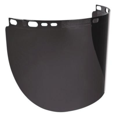 Skullerz 8998 Anti-Scratch/Anti-Fog Face Shield Replacement For Full Brim Hard Hat, Smoke Lens