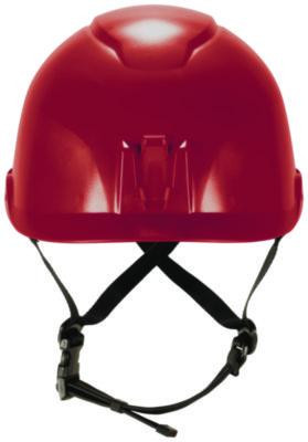 Skullerz 8976 Class E Safety Helmet, 6-Point Ratchet Suspension, Red