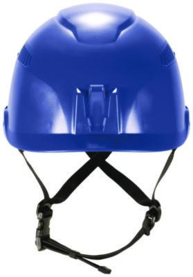 Skullerz 8977 Class C Safety Helmet With Adjustable Venting, Brimless, 6-Point Ratchet, One Size Fits Most (6.5 To 8), Blue
