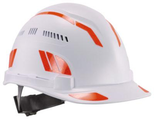 Skullerz 8961 Reflective Hard Hat And Safety Helmet Sticker Kit, 18 Assorted Stickers, Orange