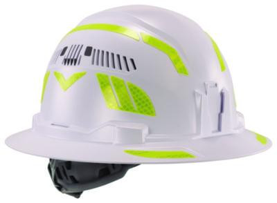 Skullerz 8961 Reflective Hard Hat And Safety Helmet Sticker Kit, 18 Assorted Stickers, Yellow