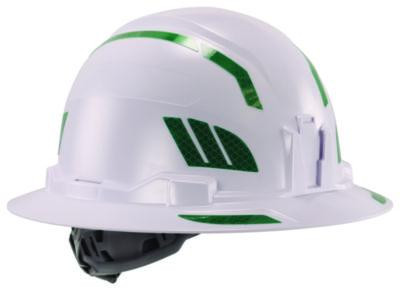 Skullerz 8961 Reflective Hard Hat And Safety Helmet Sticker Kit, 18 Assorted Stickers, Green