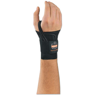 Proflex 4000 Single Strap Wrist Support, Large, Fits Left-Hand, Black