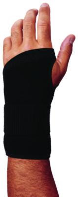 Proflex 4005 Wrist Brace Support With Single Strap, Small, Fits Left Hand, Black