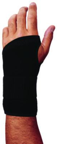 Proflex 4005 Wrist Brace Support With Single Strap, Large, Fits Left Hand, Black