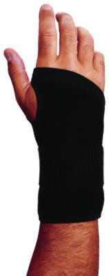 Proflex 4005 Wrist Brace Support With Single Strap, Medium, Fits Right Hand, Black
