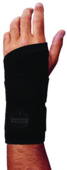 Proflex 4015 Wrist Brace Support With Double Strap, Medium, Fits Left Hand, Black