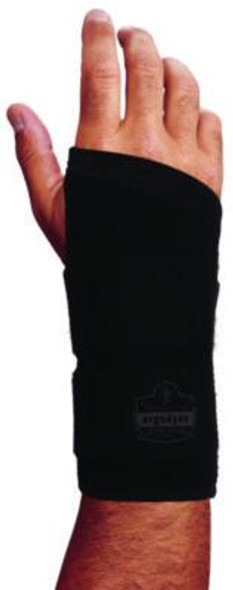 Proflex 4015 Wrist Brace Support With Double Strap, Medium, Fits Right Hand, Black