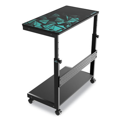 Cpu Holder, Supports 88.2 Lbs, 25.19 x 11.81 x 22.56 To 28.56, Black