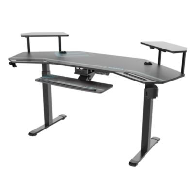 Aero Standing Desk, 71.93" x 29.93" x 34.62" To 53.18", Black